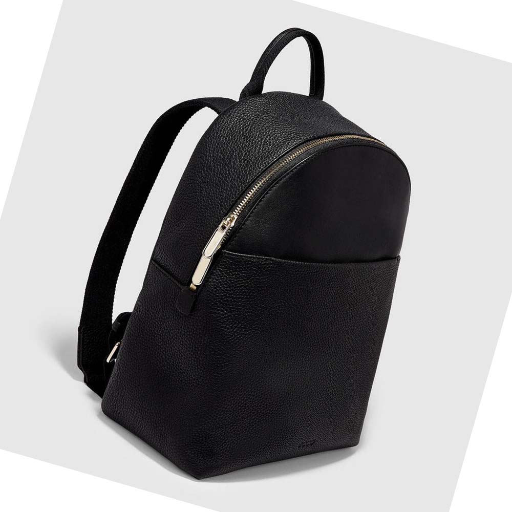 Men's Ecco Textureblock Small Backpacks Black | Canada 684TCE